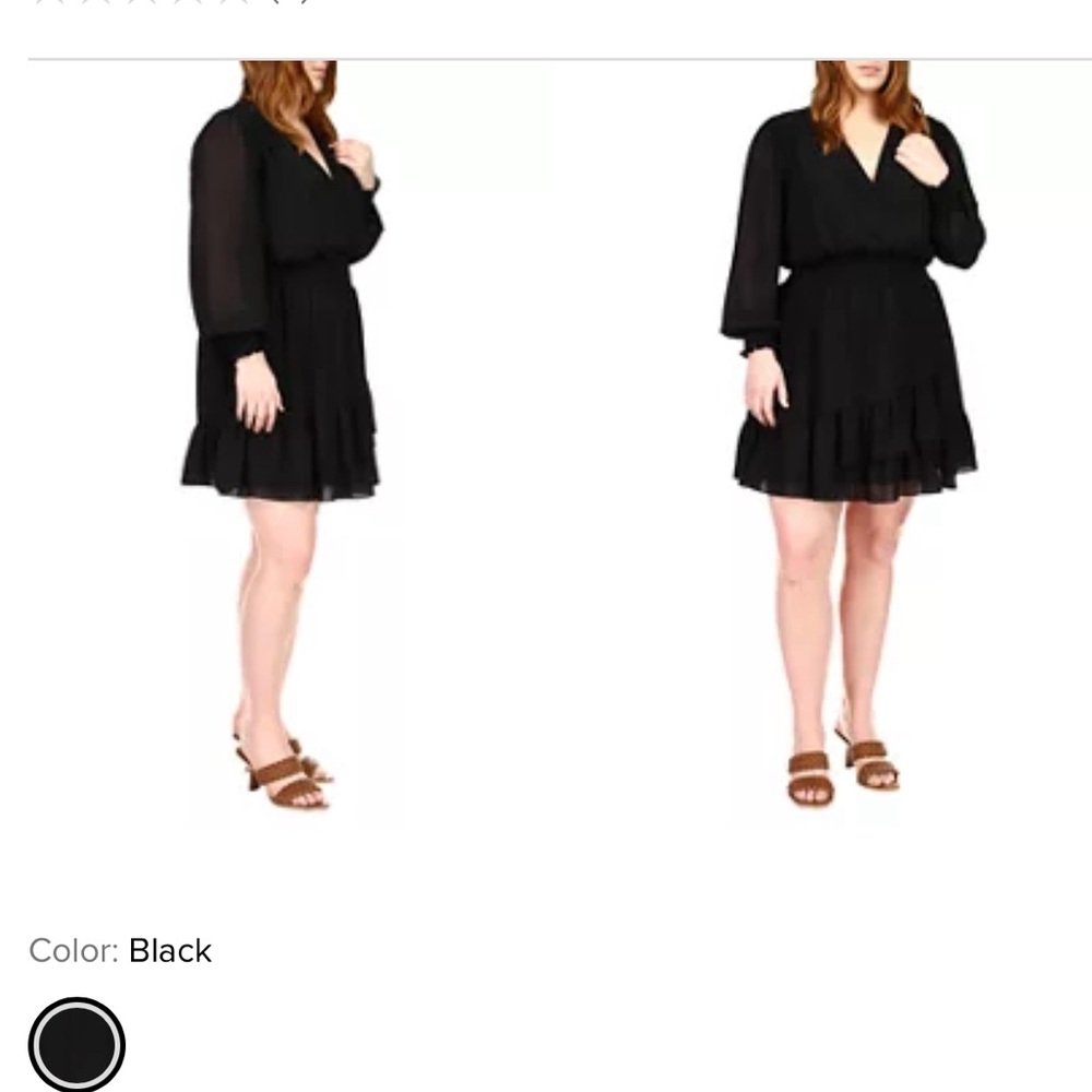 Michael Kors Black Ruffle Dress Women’s Plus 2X